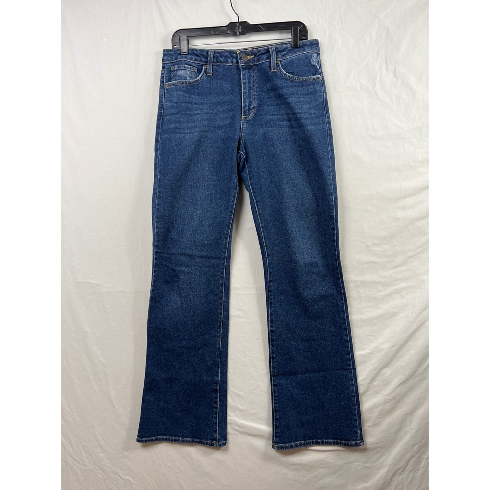 Just Black Jeans Denim Women 31 Blue Bootcut Distressed Made in USA 31x32